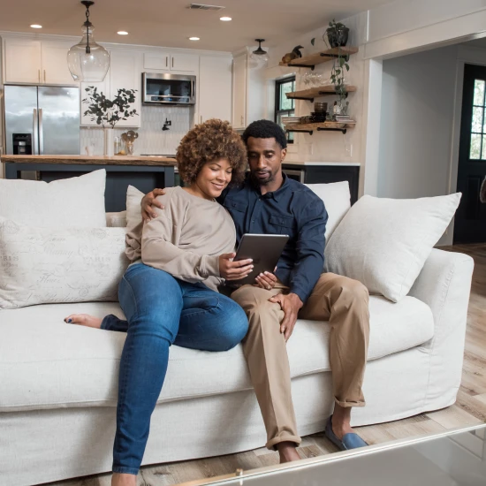 Trane Customers On Couch